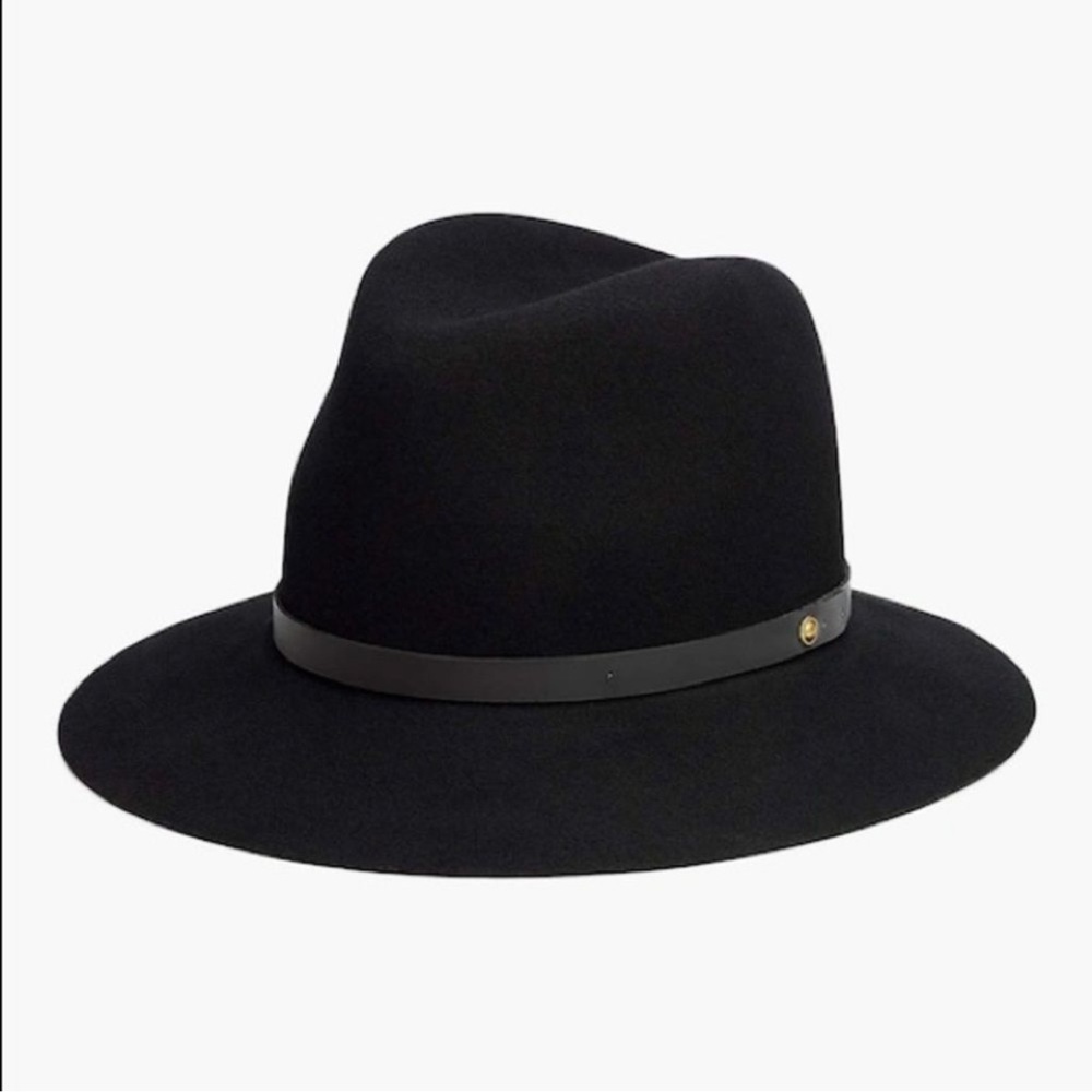 Black Rag and Bone Floppy Fedora Hat